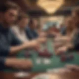 Strategic gameplay in a high-stakes poker tournament