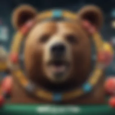 Colorful representation of Bonus Bear slot symbols