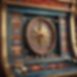 Detailed view of a Caesars Slots machine interface