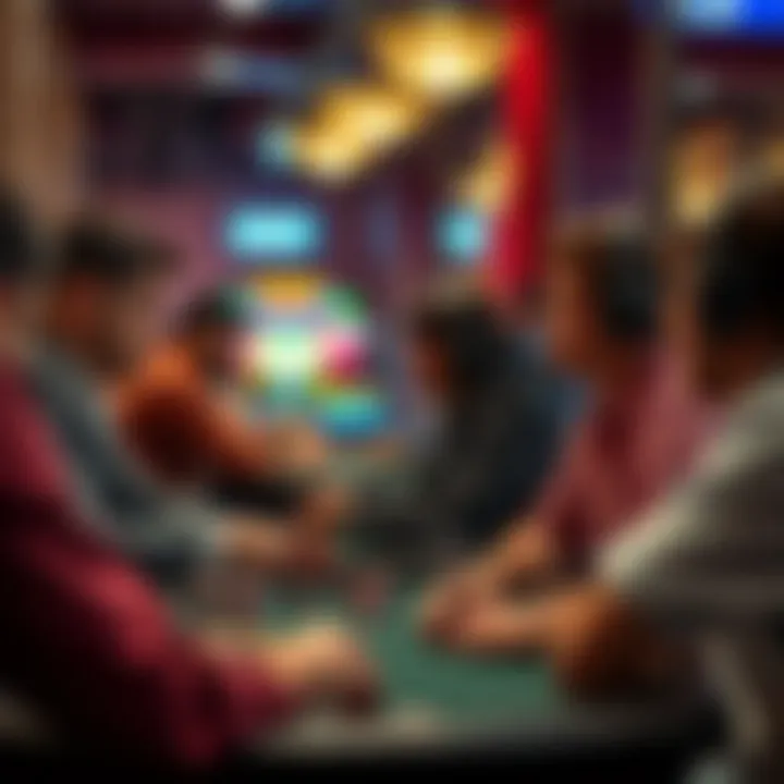 A strategic gaming session featuring focused players