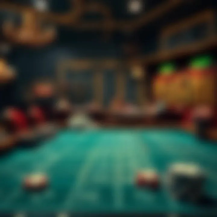 A strategic betting board filled with options