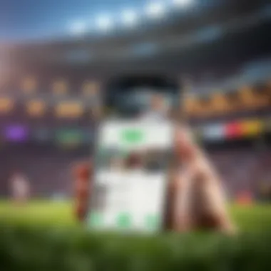 Screenshot of the DraftKings mobile application interface