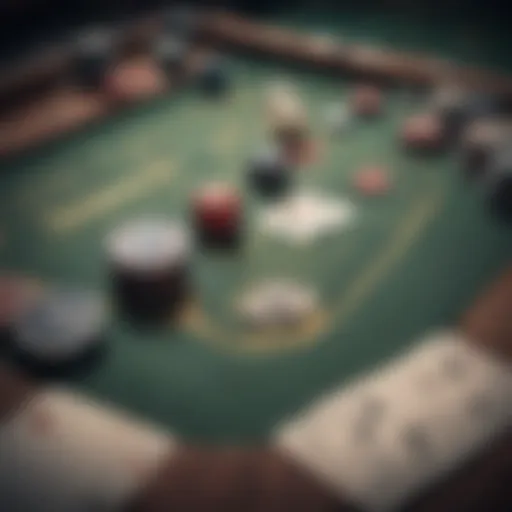 A digital poker table showcasing various game types