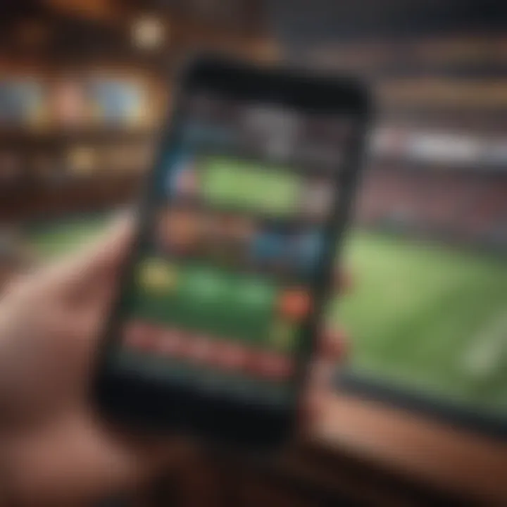 User interface of a leading sportsbook app