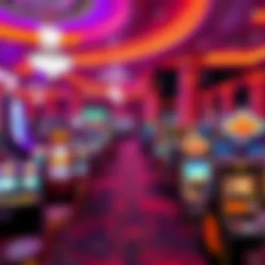 Diverse gaming floor at Bally's featuring various table games and slots