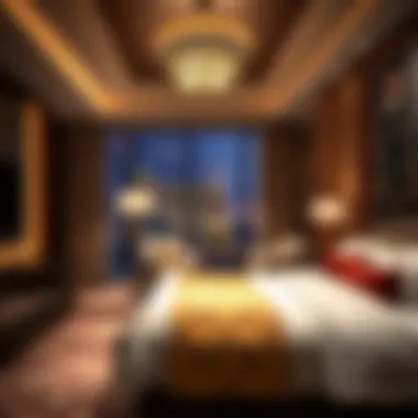 Luxurious guest room inside Bally's offering comfort and elegance