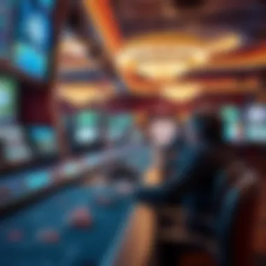 Thrills of High-Stakes Betting High-stakes betting area showcasing excitement