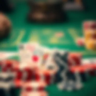 Strategic Game Plan with Cards and Chips