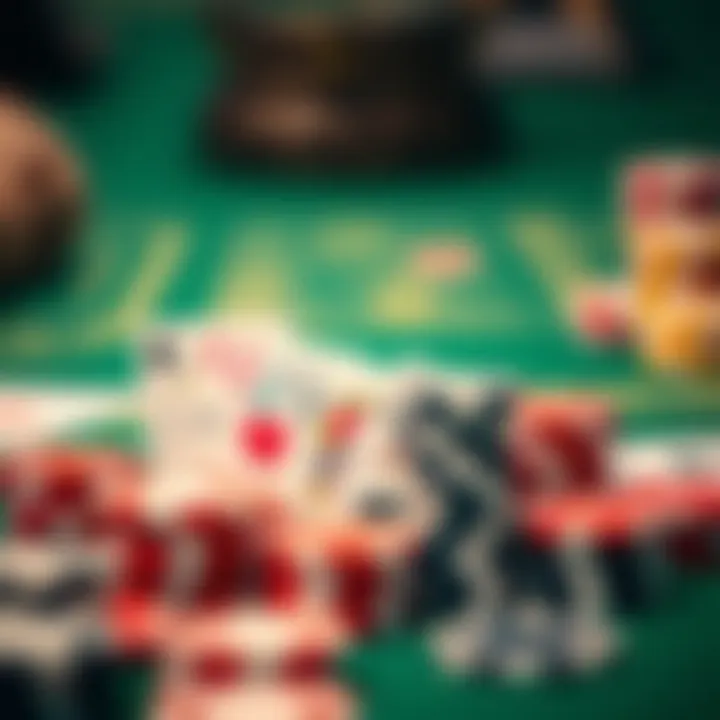 Strategic Game Plan with Cards and Chips