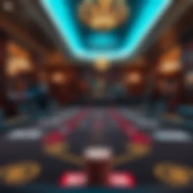 An elegant poker table set for an exciting game