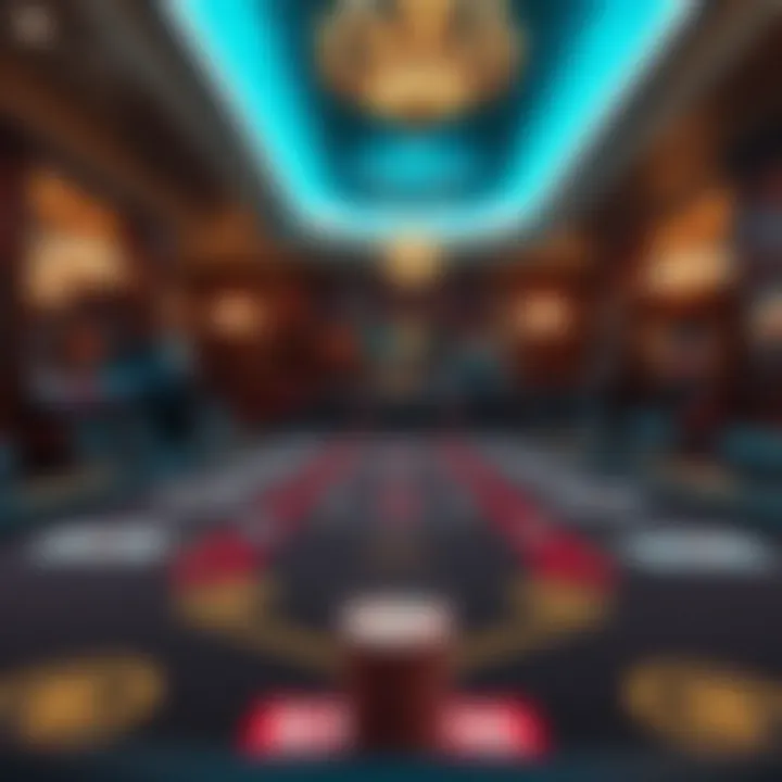 An elegant poker table set for an exciting game