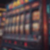 Colorful slot machines showcasing free spins