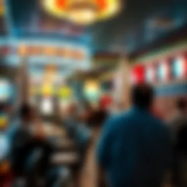 An engaging visual of a bingo hall capturing the social aspect of non-card gambling