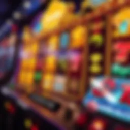 Golden slots game interface showcasing vibrant graphics