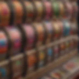 A close-up of a penny slot machine displaying colorful reels and symbols.