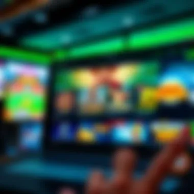 Instant Play Online Casino Experience A vibrant online casino interface showcasing various games available for instant play.