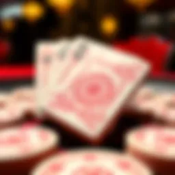 Intricate design of a Pai Gow tile set