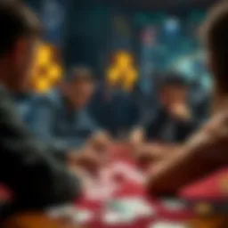 A strategic card game in progress, showcasing player engagement and tactics.