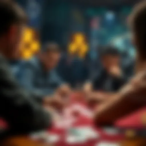 Engagement in Card Gaming Strategies A strategic card game in progress, showcasing player engagement and tactics.