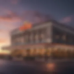Exterior view of Saganing Casino showcasing its architectural design