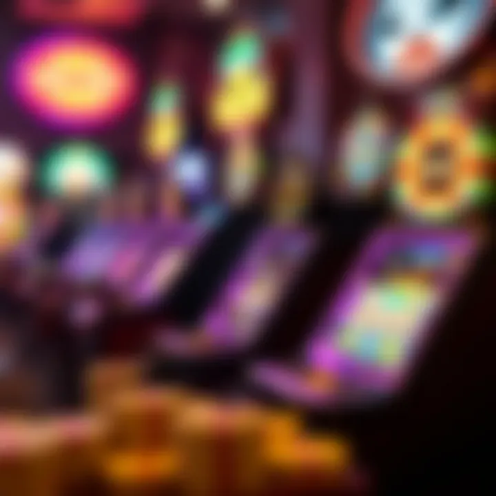 A selection of themed slot games in an online casino