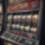 Visual representation of various slot machine games available