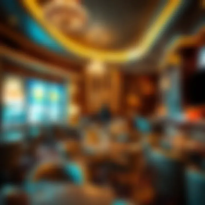 Cozy lounge area for smokers in a Las Vegas hotel