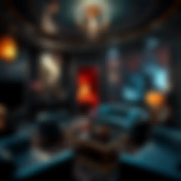 Luxurious smoking suite in Las Vegas hotel with elegant decor