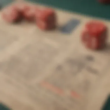 Close-up of a betting slip at Southland Casino