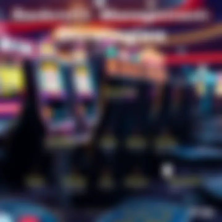 An infographic depicting bankroll management strategies for slot players.