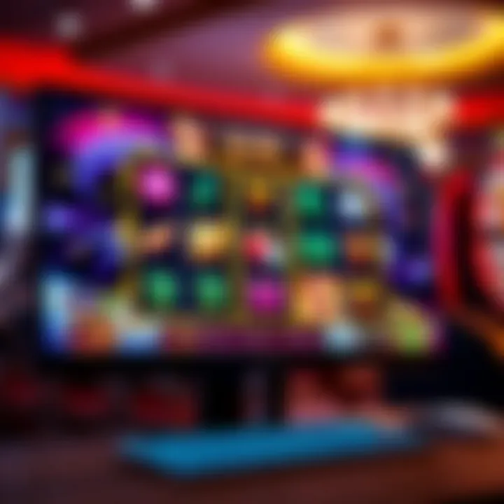 A computer screen displaying a slot game interface in an online casino.