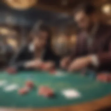 A thrilling game of blackjack displayed on an Android device