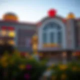 Exterior view of a prominent casino in Maine showcasing its architectural design.