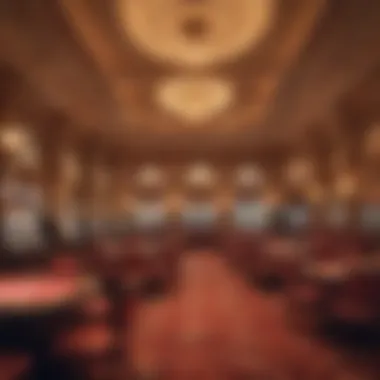 Luxurious Casino Interior Luxurious interior of a casino in Valencia showcasing elaborate decor and gaming tables