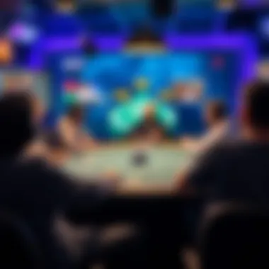 A strategic gameplay moment in an online poker environment