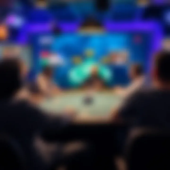 A strategic gameplay moment in an online poker environment