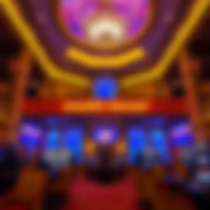 The lavish interior lobby of the Golden Nugget with elegant decor and vibrant atmosphere