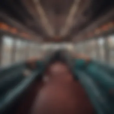 Interior of a comfortable casino bus