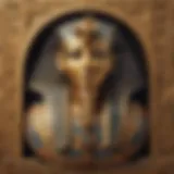 An intricate depiction of ancient Egyptian symbols associated with the King Tut slot machine