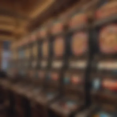 Luxurious slot machine setup at Caesars Casino