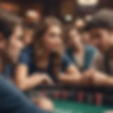 Engaged Bettors at Muckleshoot A group of fans engaged in sports betting at Muckleshoot Sports Book