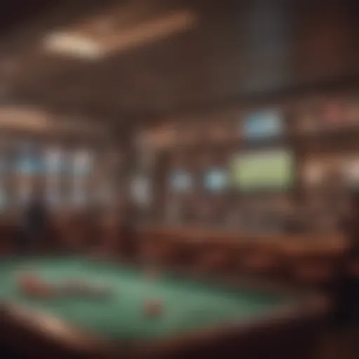 Interior view of the Muckleshoot Sports Book showcasing the betting area