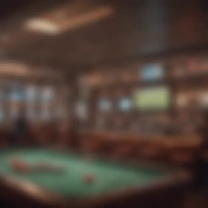 Interior view of the Muckleshoot Sports Book showcasing the betting area