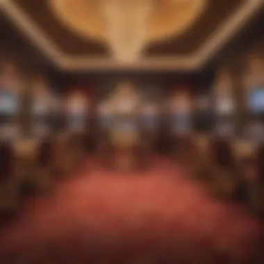 An interior shot highlighting the innovative layout and design features of a contemporary casino floor.