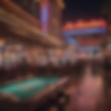 A vibrant nightlife scene at one of the new casinos, illustrating the dynamic atmosphere of the Vegas Strip.