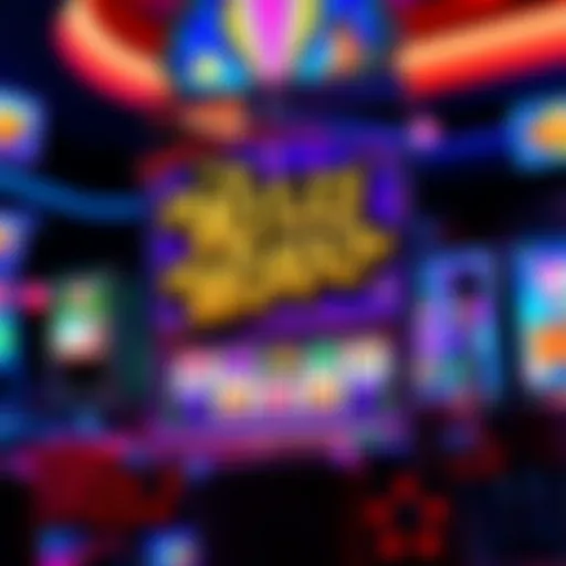 Vibrant Design of Willy Wonka Slot Machine Vibrant depiction of the Willy Wonka slot machine showcasing its colorful design and whimsical themes.