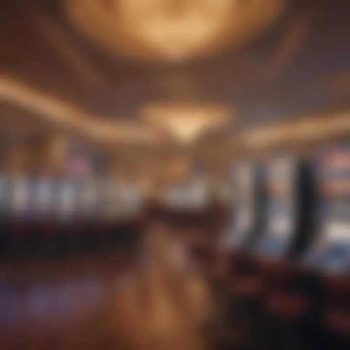 Interior gaming area showcasing slot machines