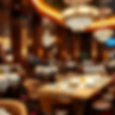 An elegant dining area featuring a variety of cuisines to tantalize the taste buds of guests