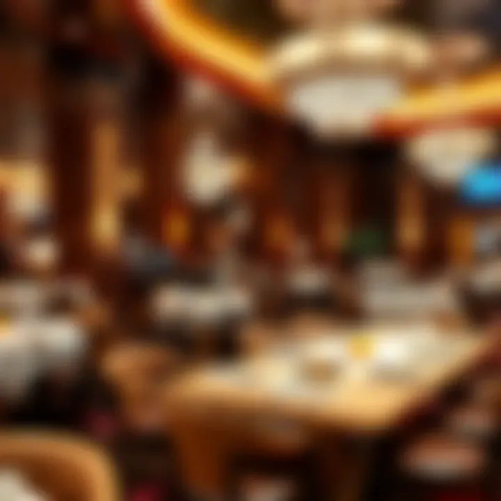 An elegant dining area featuring a variety of cuisines to tantalize the taste buds of guests