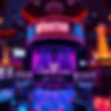 A lively entertainment venue within the resort hosting a live performance